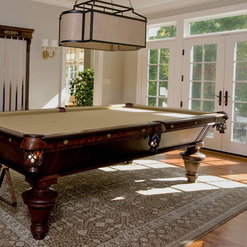 A space for a pool table