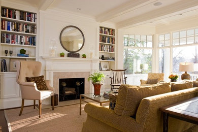 Example of a classic living room design in DC Metro