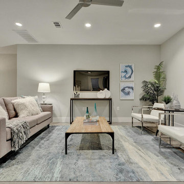 Abigar Modern Farmhouse Living Room - Perch Plans