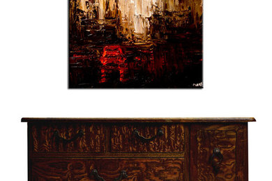 Abstract City Paintings