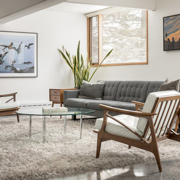 Acorn Again - Modern Maine Living Room Design