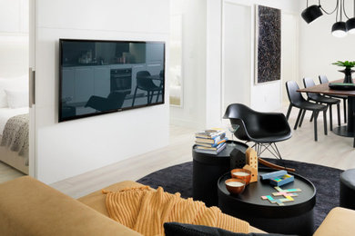 Inspiration for a modern living room remodel in Vancouver