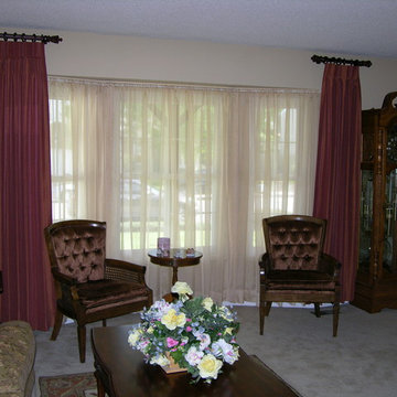 After Bay window treatments