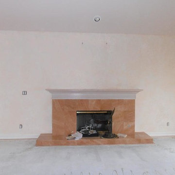 After Living Room Walls Faux Painting  -  Porter Ranch, Ca. KG
