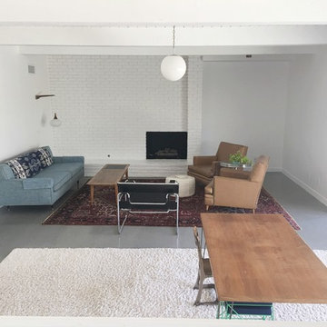 Aggregated Polished Concrete Floor living room
