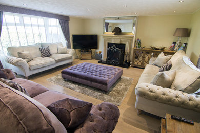 Inspiration for a contemporary living room in West Midlands.