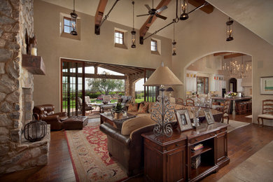 This is an example of a mediterranean living room in Phoenix.