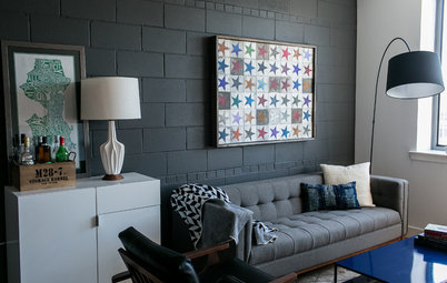 Room of the Day: Concrete Block Goes Chic in a Living Room