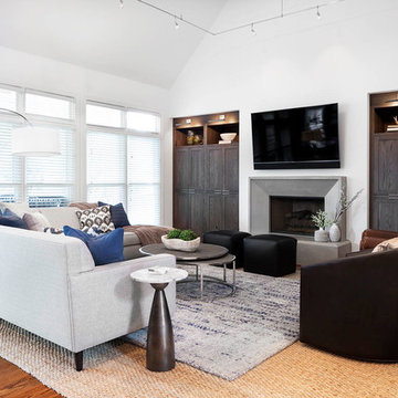 Alpharetta Contemporary - Living Room Remodel