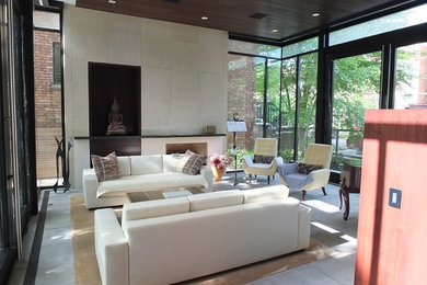 Example of a living room design in Chicago