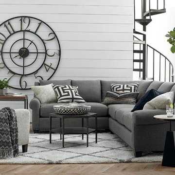 American Casual Ellery Large L-Shaped Sectional by Bassett