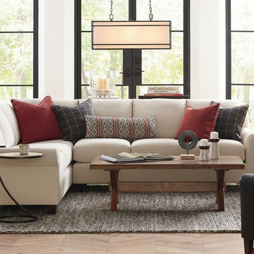 American Casual Ellery Large L-Shaped Sectional by Bassett