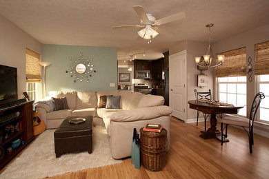 Elegant living room photo in Houston