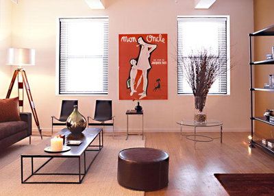 Contemporary Living Room ANDRE KIKOSKI ARCHITECT PLLC