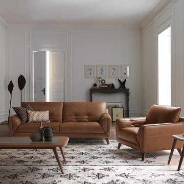 Andrea B974 Modern Sofa Set by Natuzzi Editions