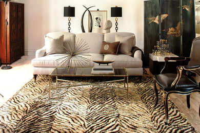 Inspiration for an eclectic living room remodel in New York