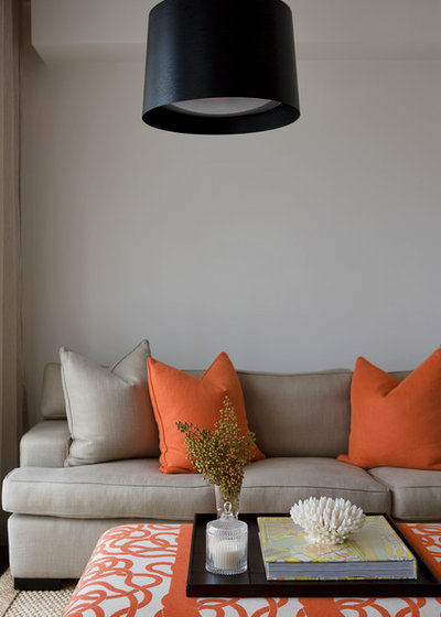 Contemporary Living Room by Denai Kulcsar Interiors