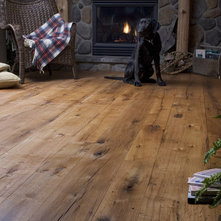 Rustic Living Room by Heritage Wide Plank Flooring & Millwork®