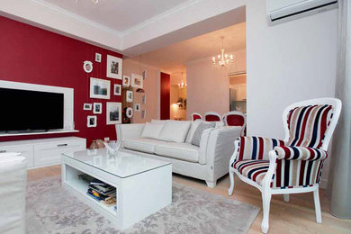 Inspiration for a living room remodel in Other
