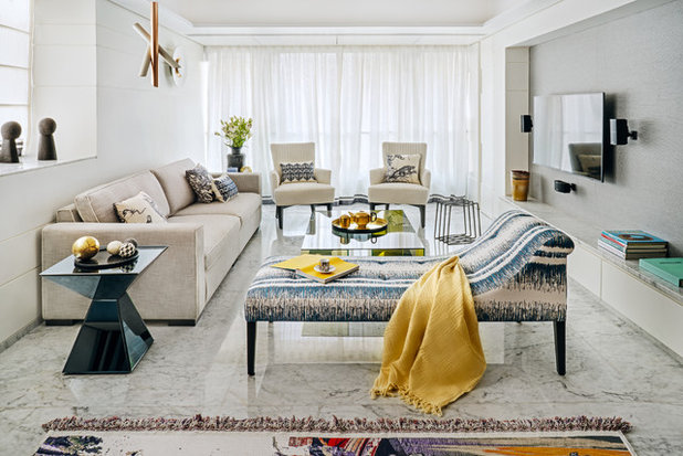 Contemporary Living Room by SHROFFLEóN
