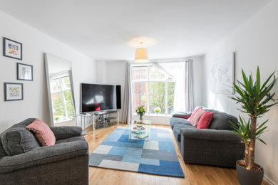 Modern living room in Belfast.