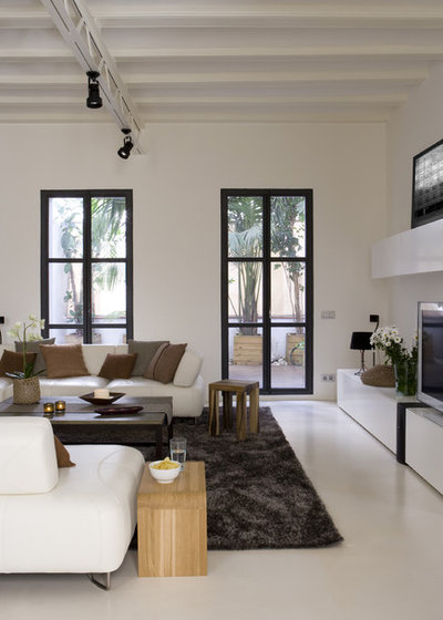 Contemporary Living Room by YLAB Arquitectos Barcelona