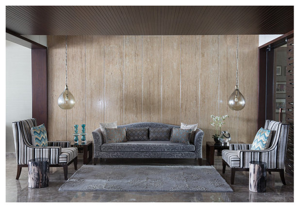 Contemporary Living Room by Rakeshh Jeswaani Interior Architects
