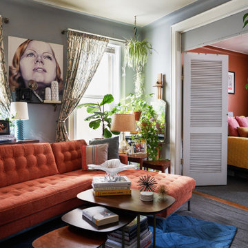 Apartment Therapy - A Cozy Apartment's Warm and Cheery Color Palette