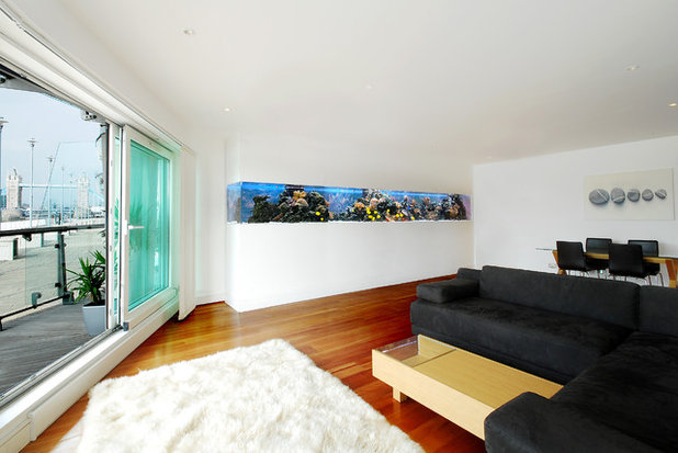 Modern Living Room by Aquarium Architecture