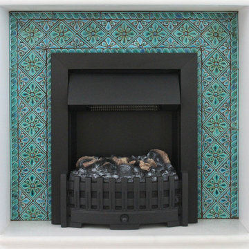 Architectural ceramics fireplace #1