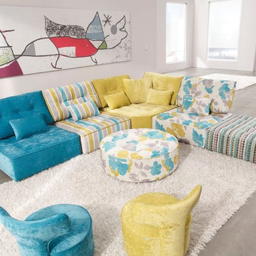 Arianne Love Fabric Modular Sofa by Famaliving