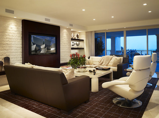 Contemporary Living Room by Arnold Schulman Design Group