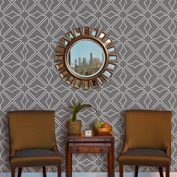 aronel wishful thinking wallcovering in charcoal
