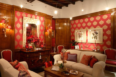 Living room - traditional living room idea in Turin
