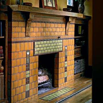 Arts and Crafts Fireplace
