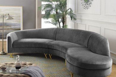 Asymmetrical Serpentine style sectional