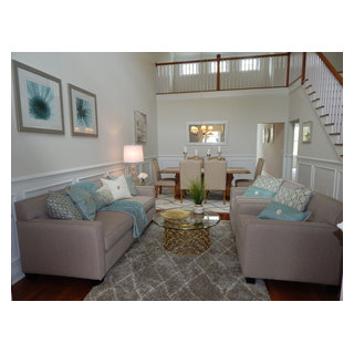 Avon Model Town Home, Fairfield County, CT - Transitional - Living Room - Bridgeport - by PJ and ...