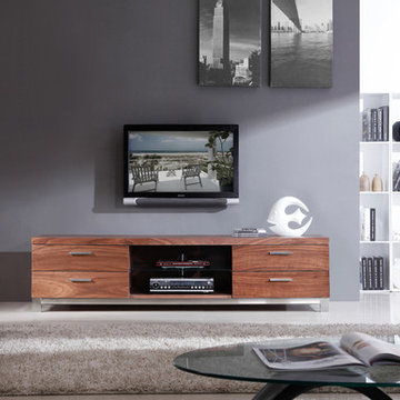 B-Modern Promoter TV Stand | Light Walnut