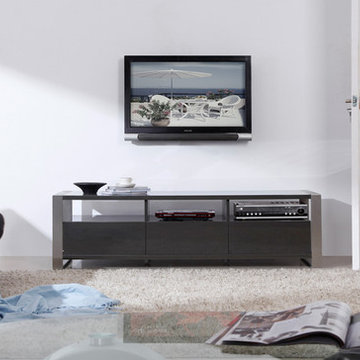 B-Modern Stylist TV Stand | Grey High Gloss