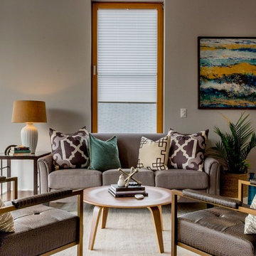 Bachelor Pad Urban Condo Staging in Portland ME