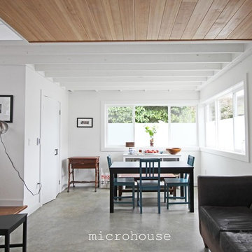 backyard cottage living room