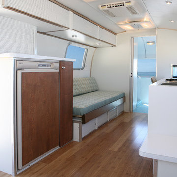 Bamboo Flooring and Plywood in Airstream