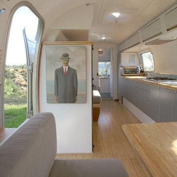 Bamboo Flooring and Plywood in Airstream