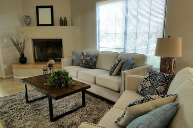 Living room - transitional living room idea in Phoenix