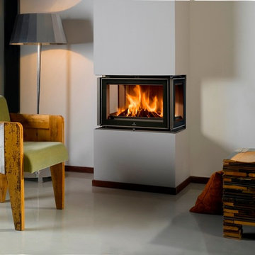 Barbas - Inset woodburning feature fireplaces