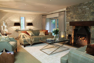 Inspiration for a classic living room in Devon.