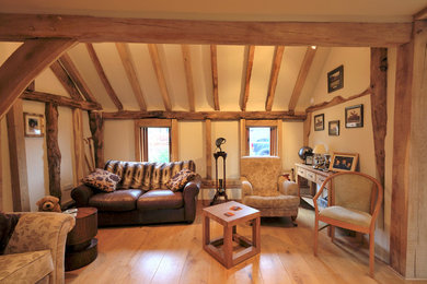 This is an example of a rustic living room in London.