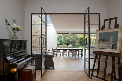 Contemporary living room in London.