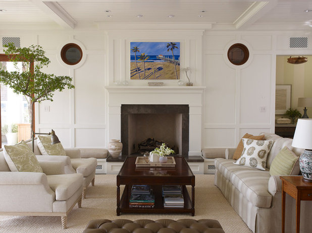 Tropical Living Room by Tim Clarke Design
