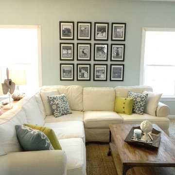 Beach Coastal Family Room